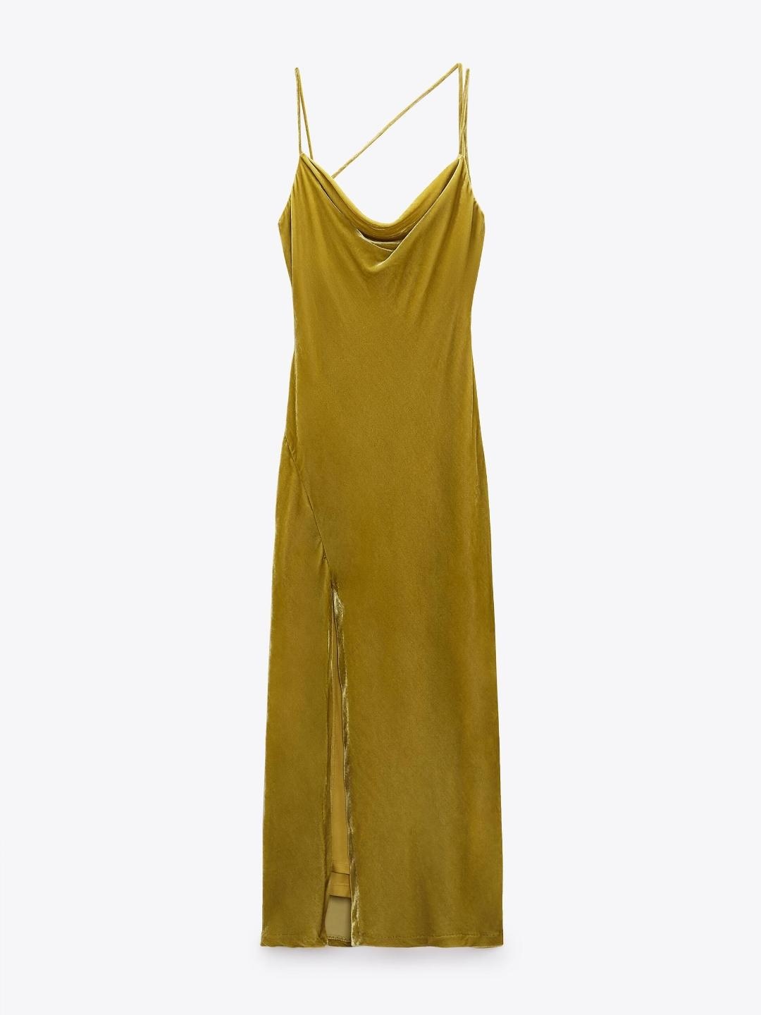 

ZARA Women Olive Dress