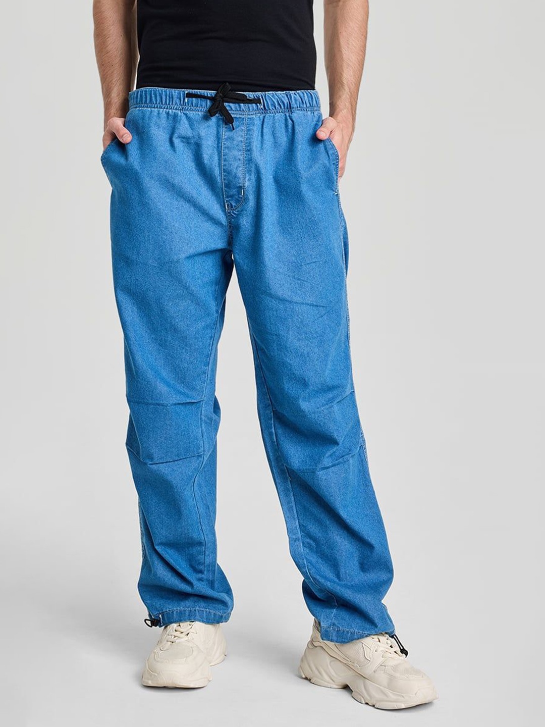 

Snitch Men Comfort Relaxed Fit Stretchable Jeans, Blue