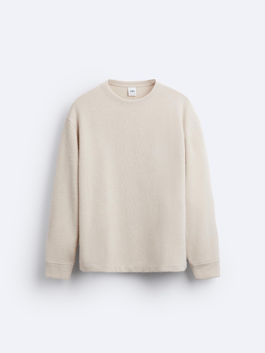 

ZARA Adults-Men Beige Sweatshirts