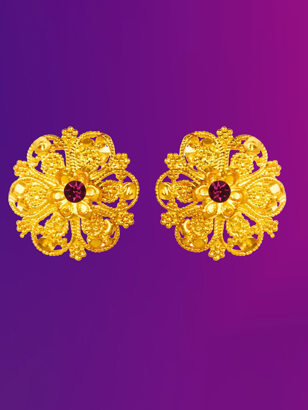 

Lila Contemporary Studs Earrings, Gold