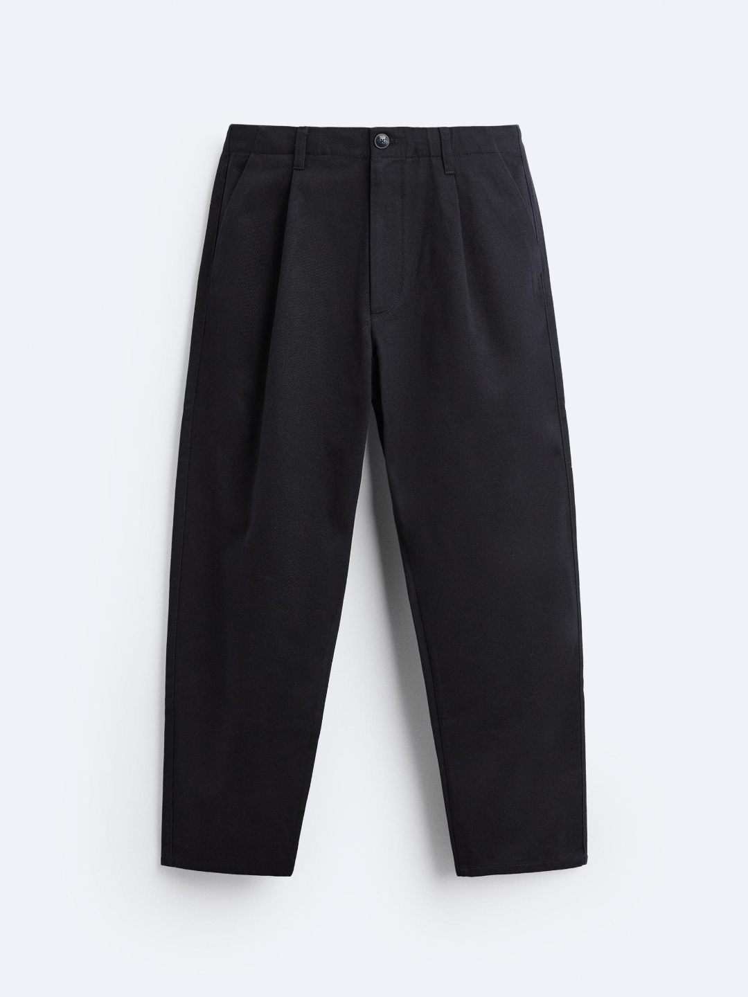 

ZARA Men Navy Blue Trousers