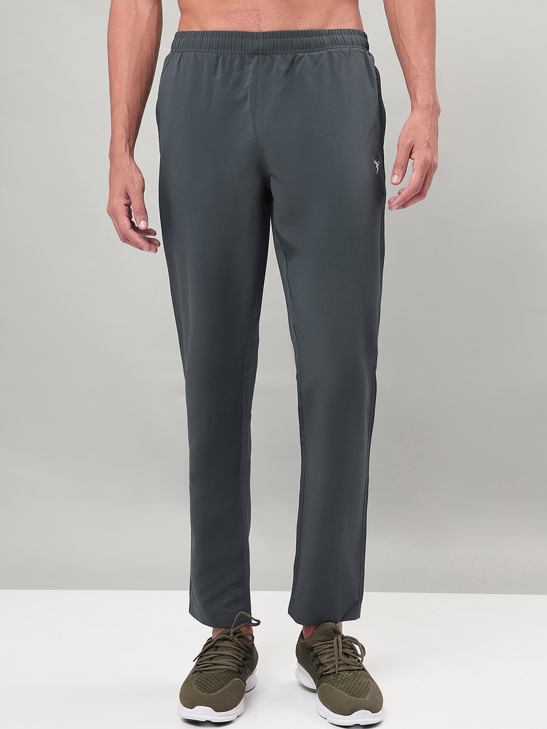 

Technosport Men Rapid-Dry Mid Rise Relaxed Fit Joggers, Grey