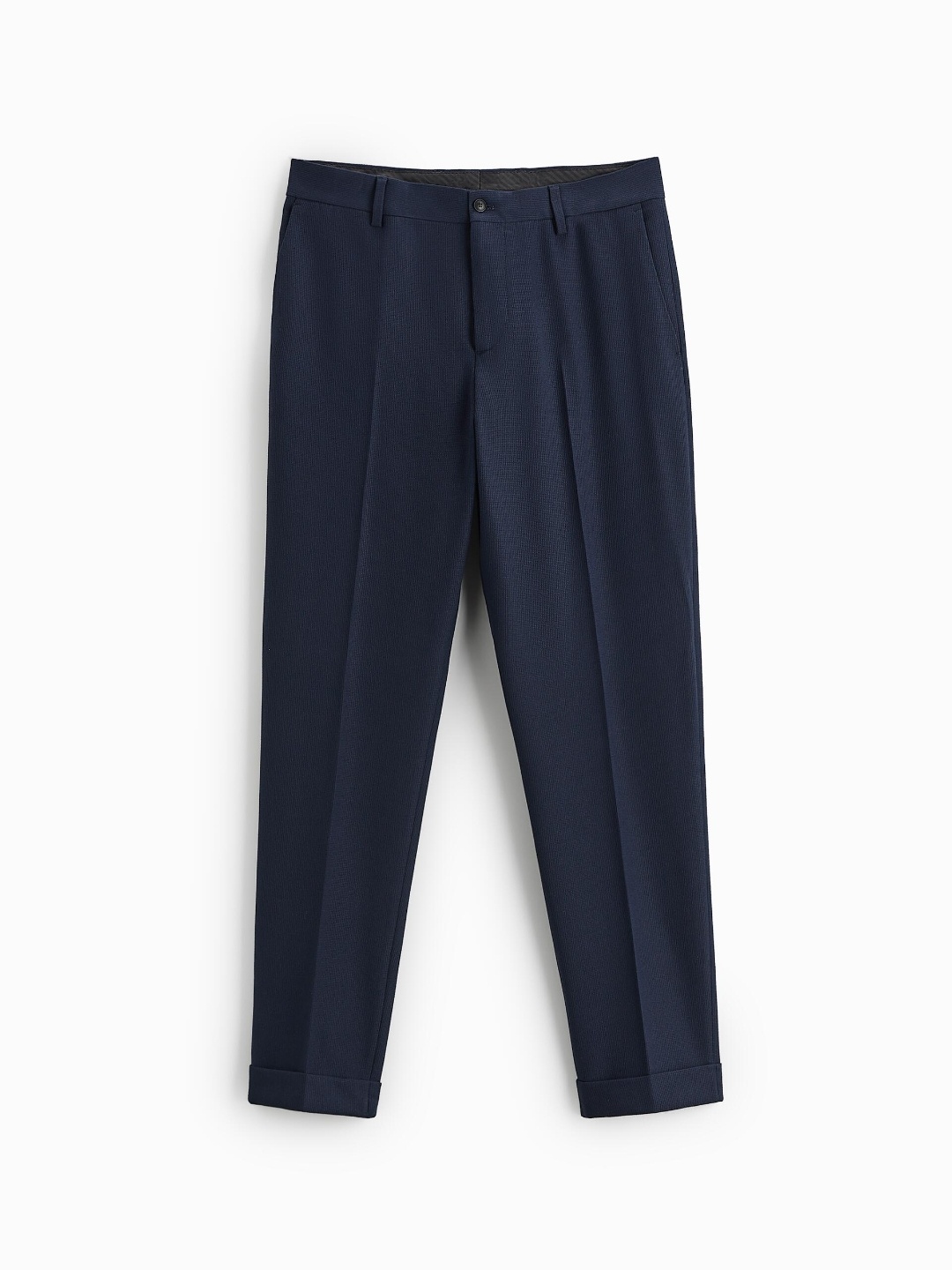 

ZARA Men Navy Blue Trousers