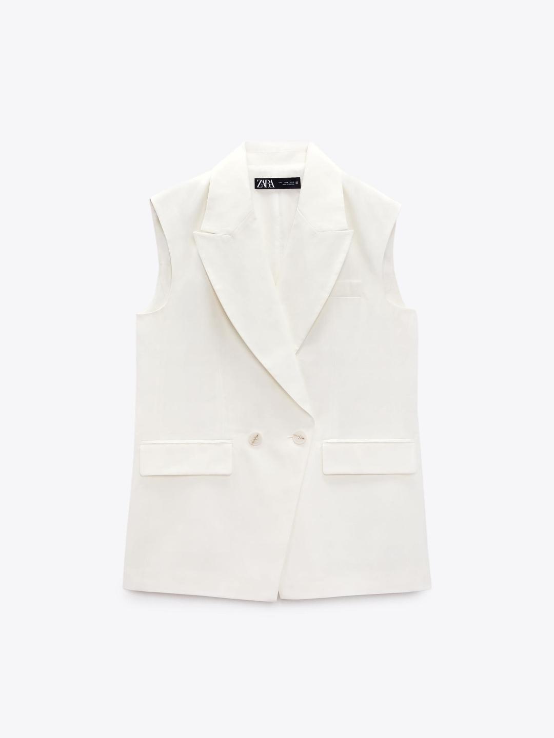 

ZARA Women White Waistcoat