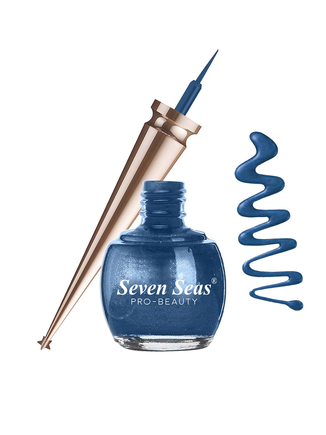 

Seven Seas Long Lasting Liquid Colored Eyeliner 5ml- Pearl Blue 02