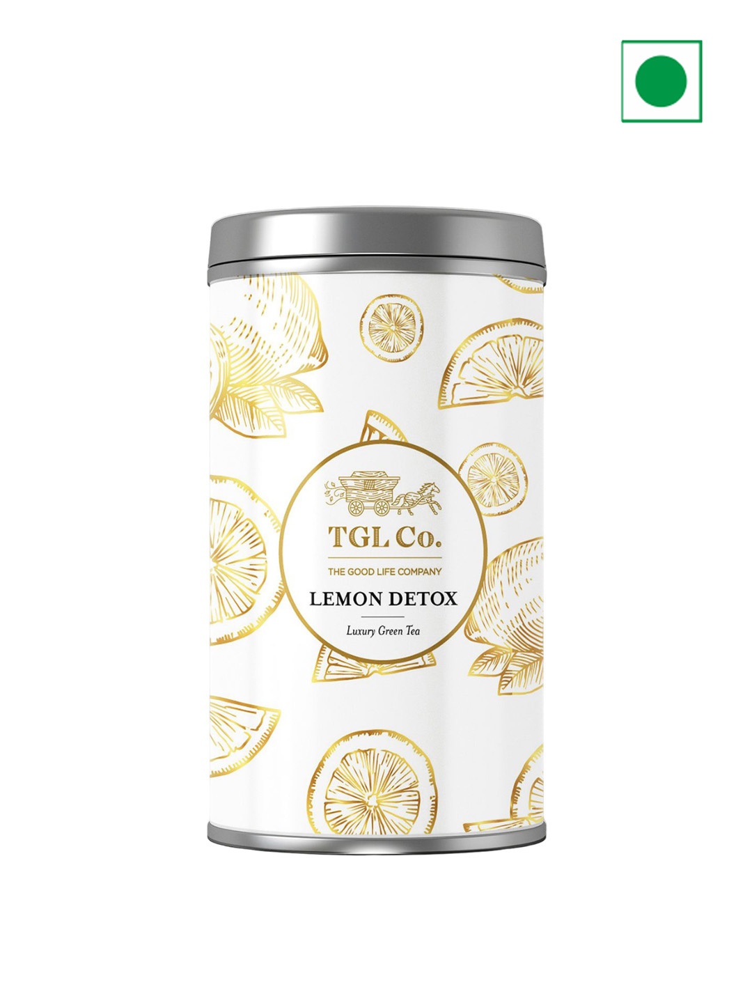 

TGL Co. Lemon Detox Green Tea Tin - 50 G, Lime green