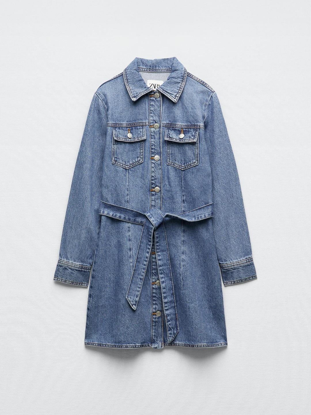 

ZARA Women Blue Dress