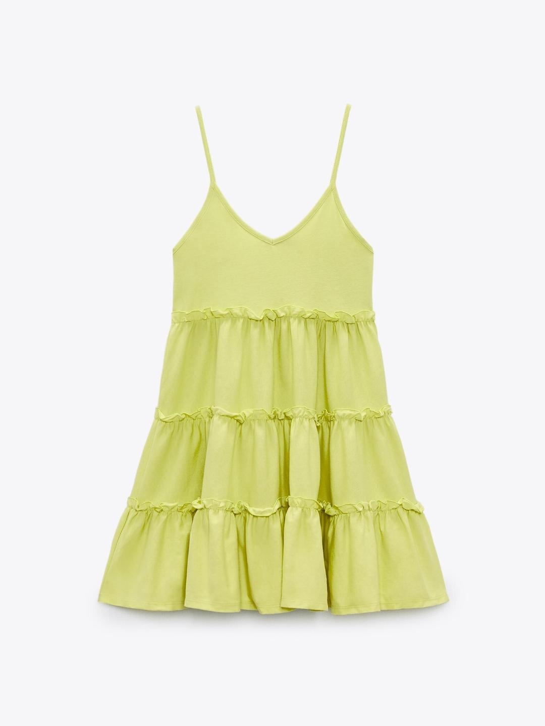 

ZARA Women Green Dress