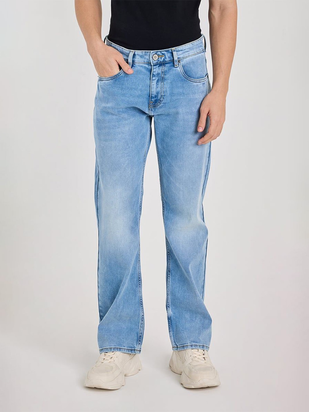

Snitch Men Comfort Light Fade Stretchable Jeans, Blue