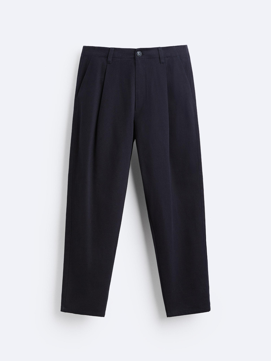 

ZARA Men Navy Blue Trousers