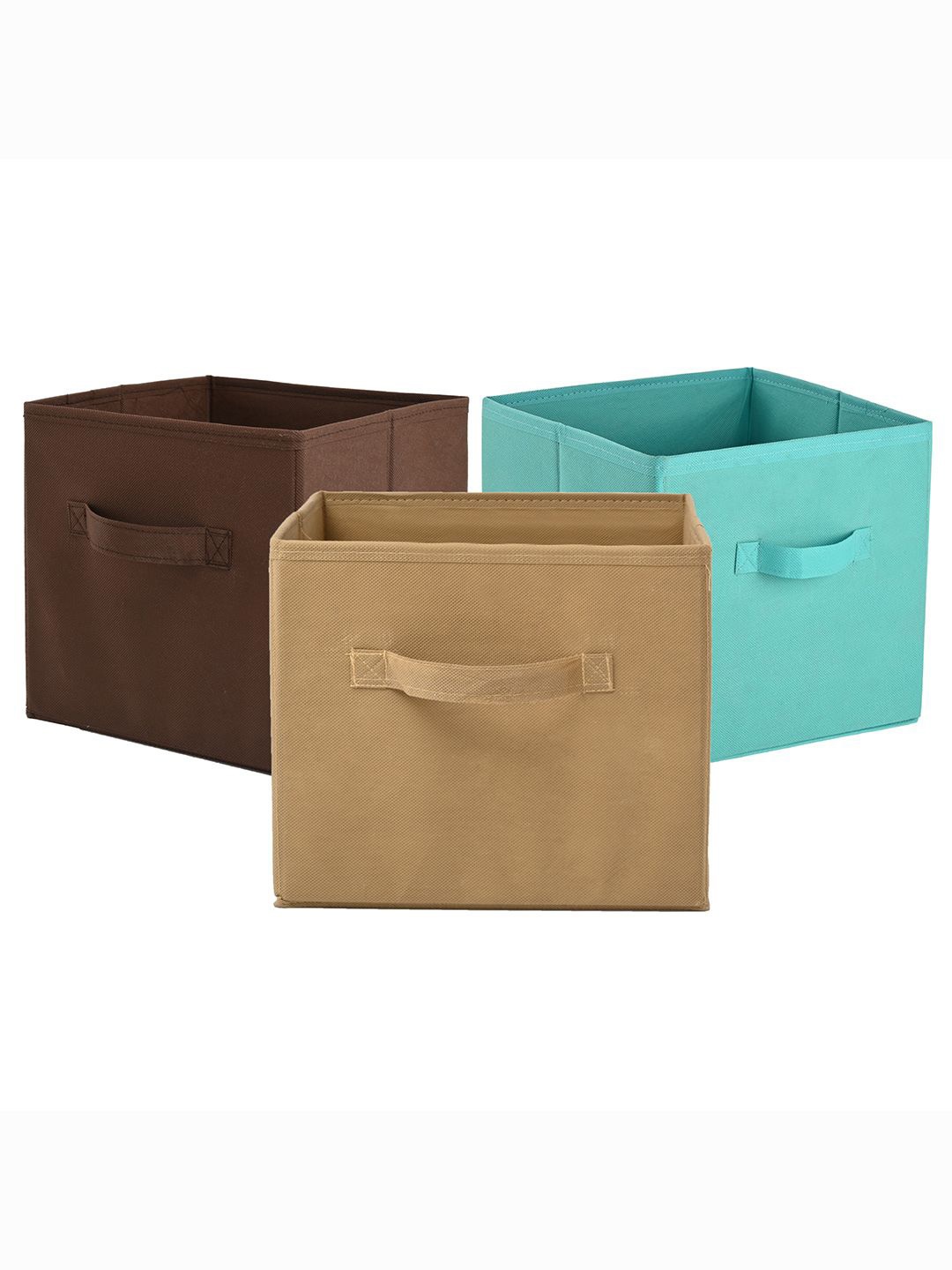 

Kuber Industries Green 3 Pieces Multi-Utility Organisers