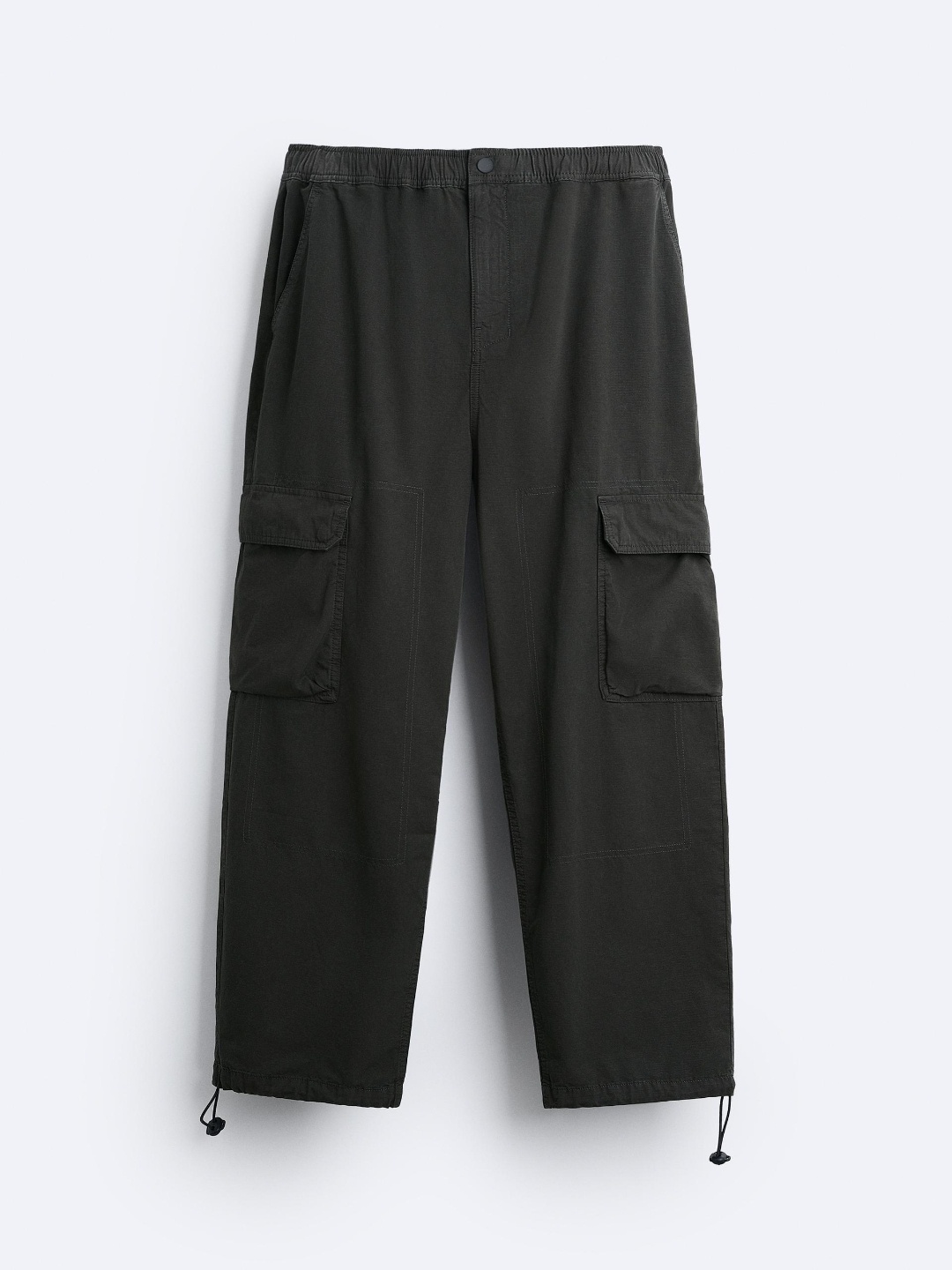 

ZARA Men Grey Trousers