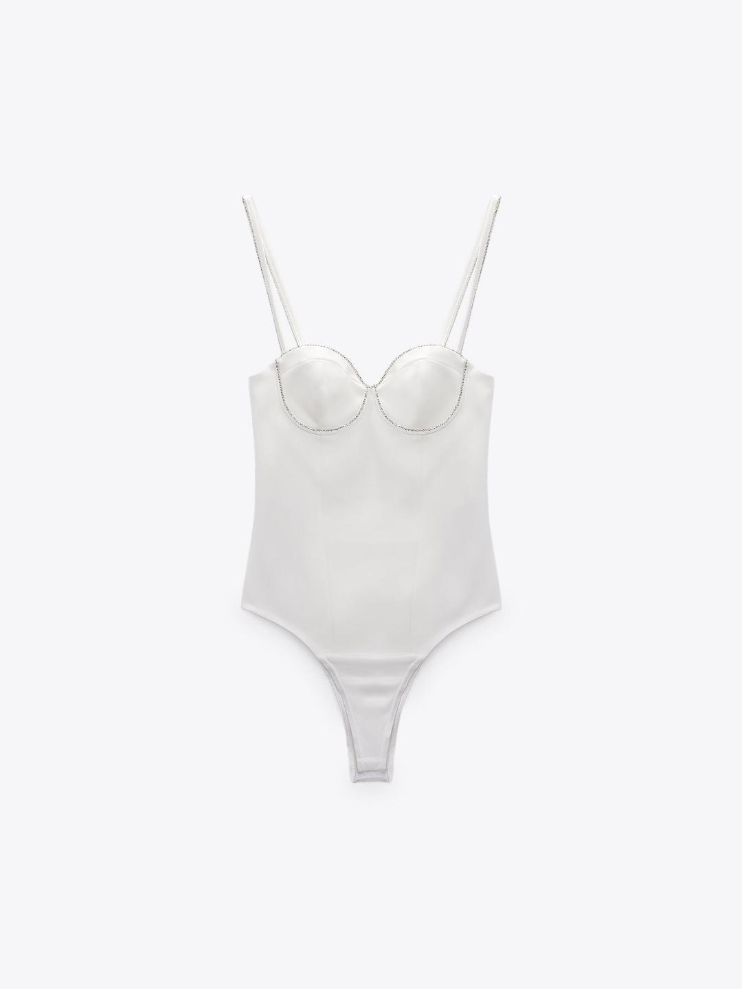 

ZARA Women White Bodysuit