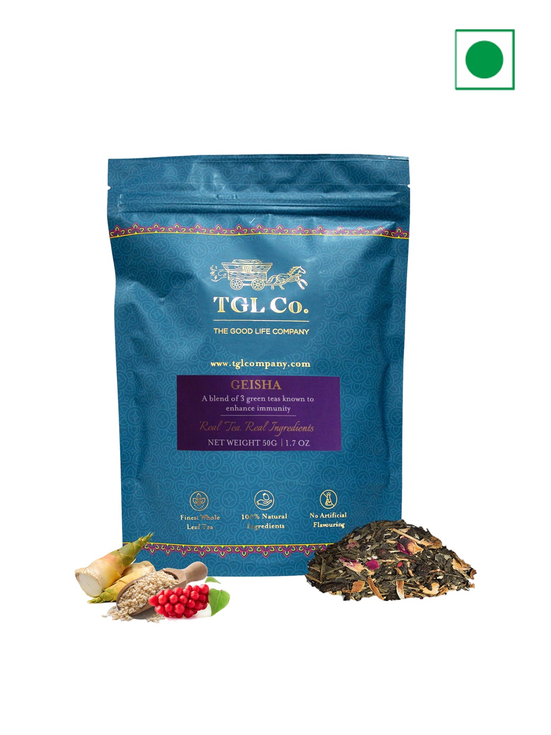 

TGL Co. Geisha Green Loose Leaf Tea-50 G