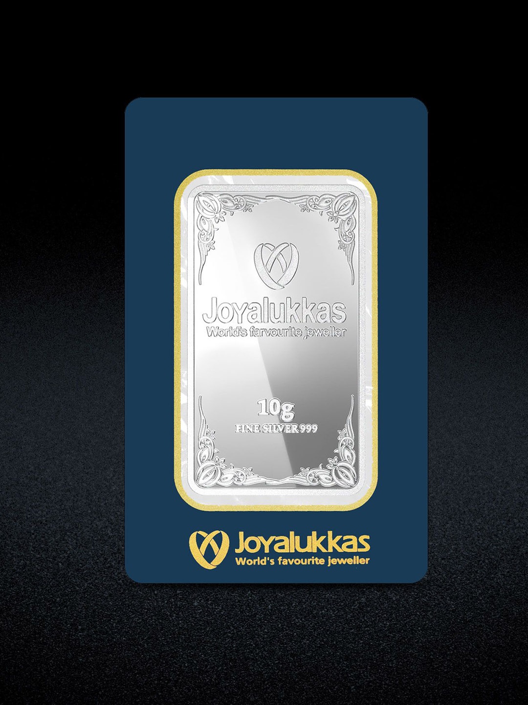 

Joyalukkas Set Of 10 999 Purity Silver Bar Coins - 100g Each