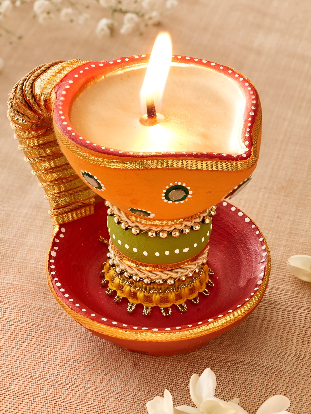 

Home Centre Orange & Green 1 Candle