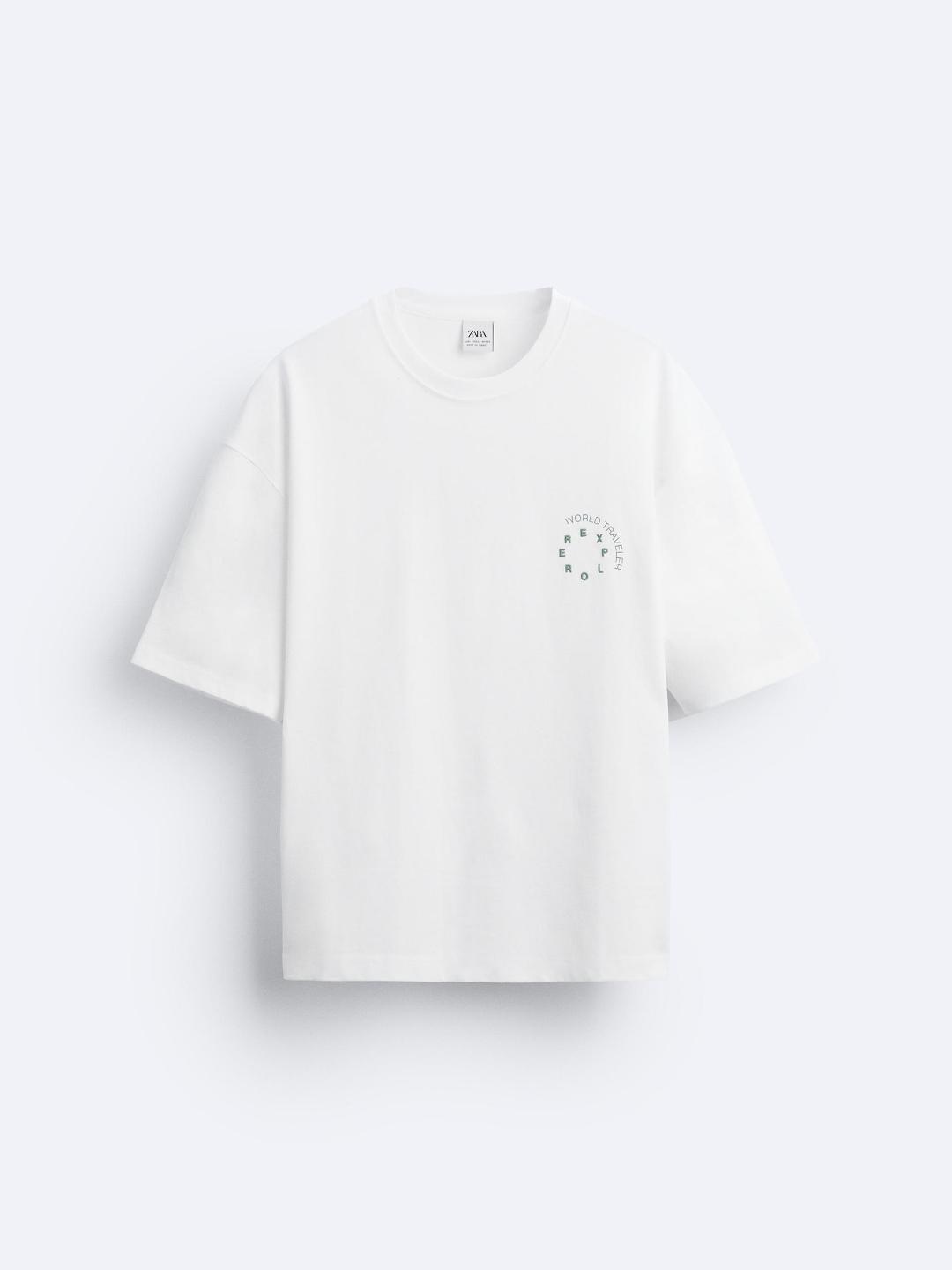 

ZARA Men White T-shirt