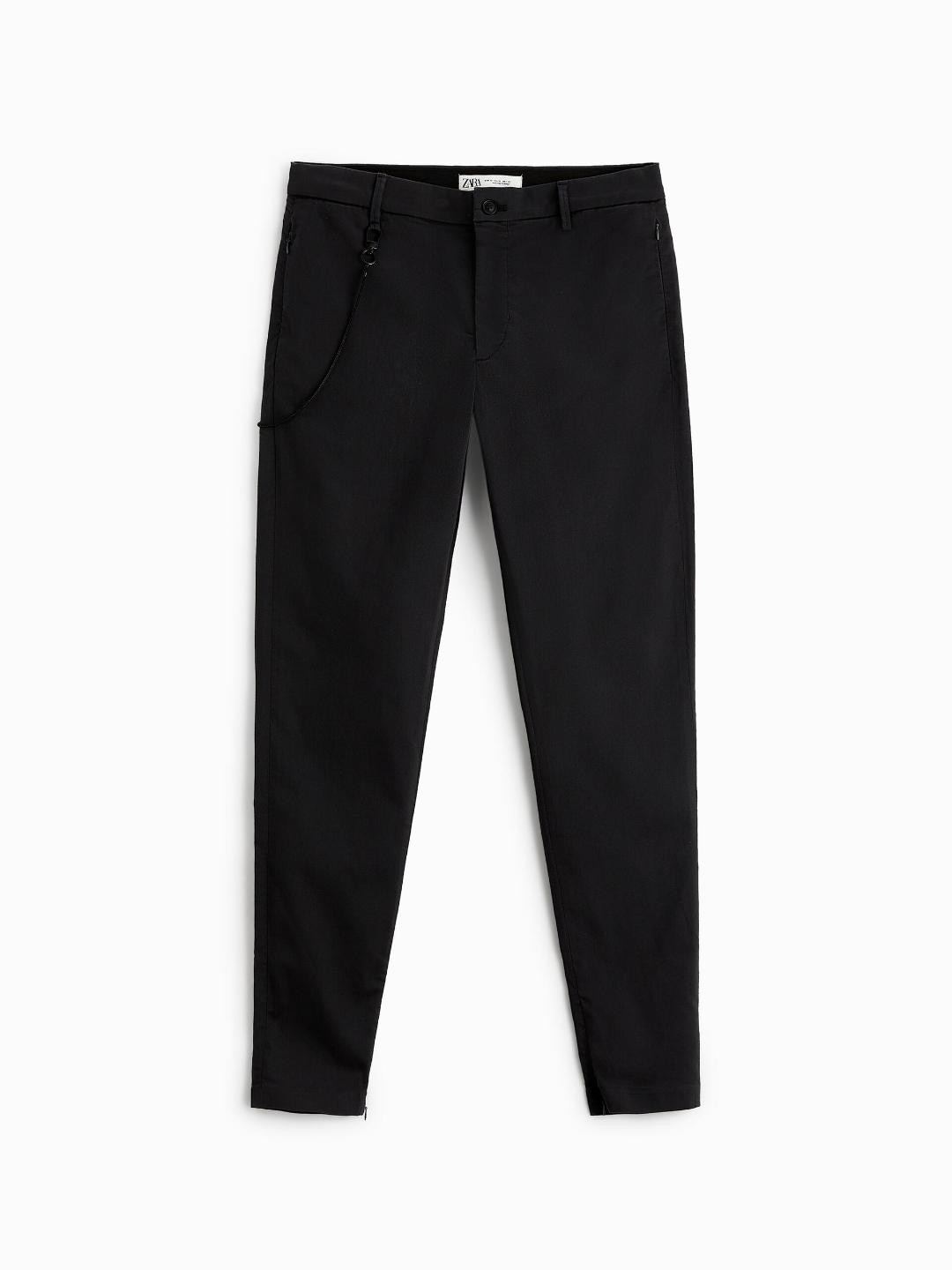 

ZARA Men Grey Trousers