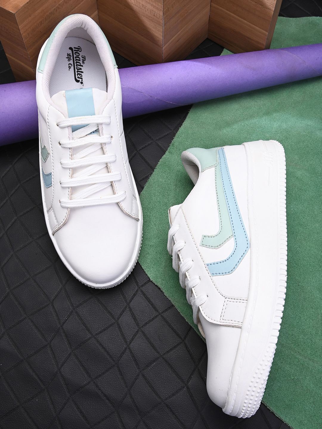 

The Roadster Lifestyle Co Women Lace-Up Sneakers, White