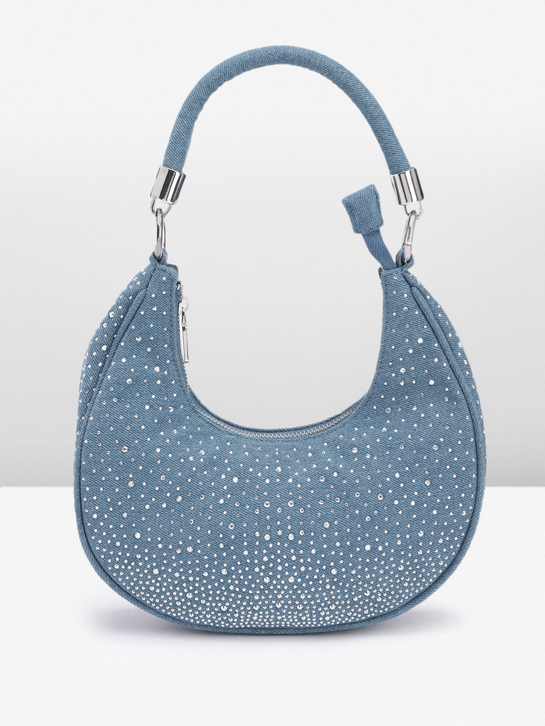 

Lino Perros Half Moon Shoulder Bag, Blue