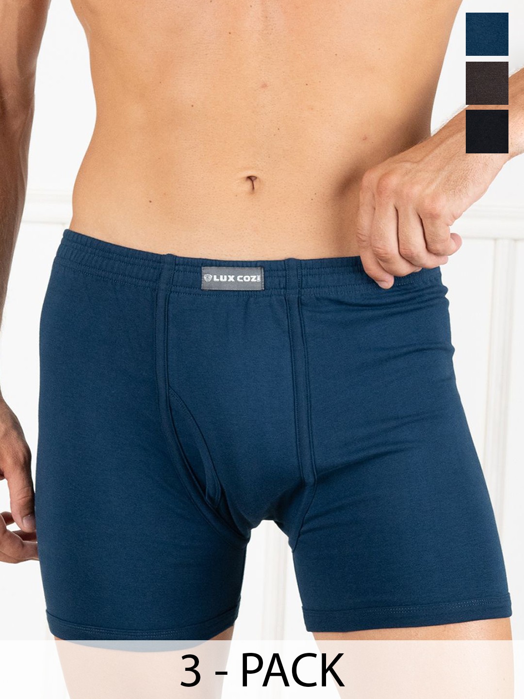 

Lux Cozi Pack Of 3 Assorted Breathability Trunks COZI_1126_LUXURY_AST1_3PC