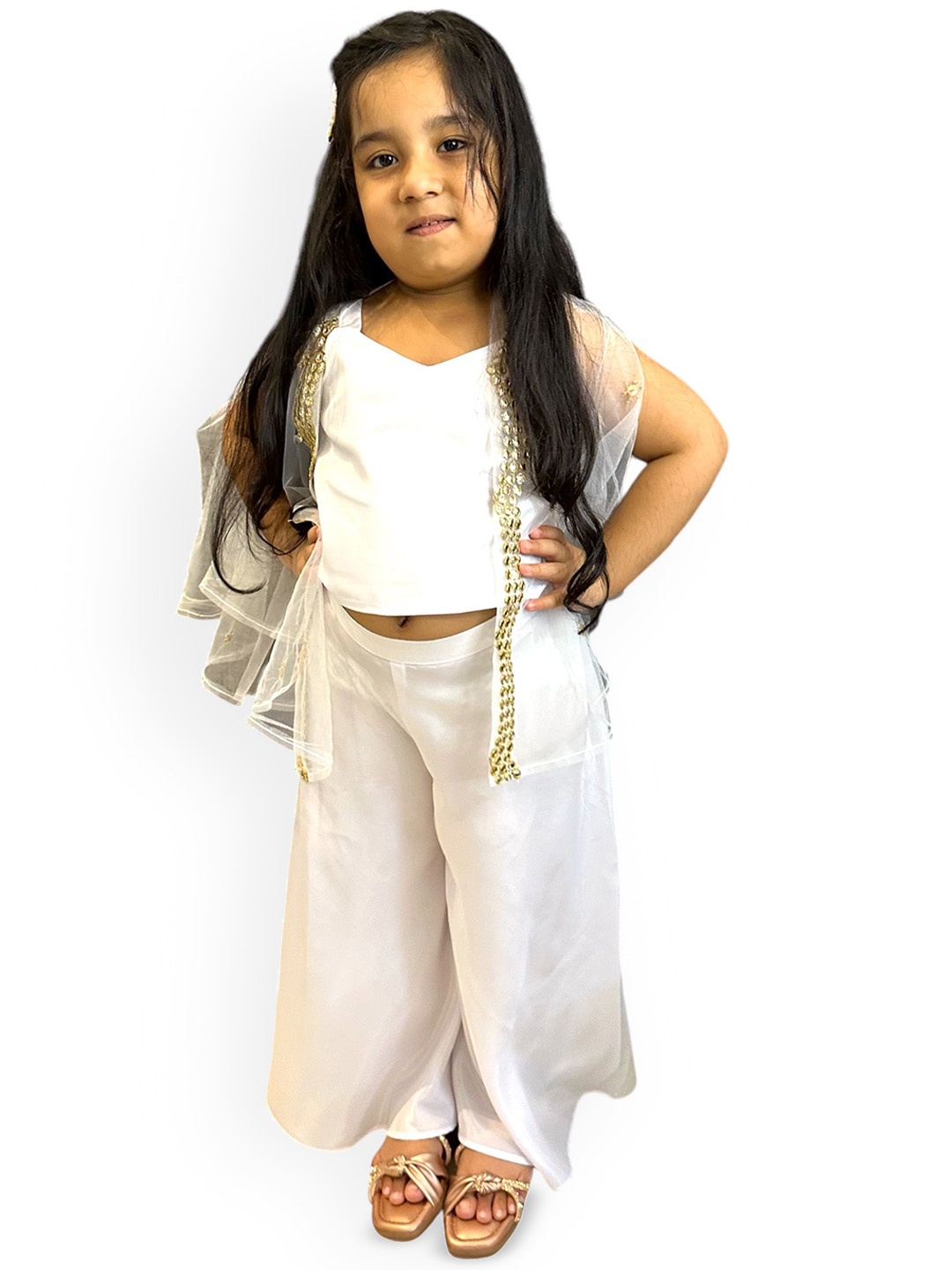 

Samsara Couture Girls Clothing Set, White
