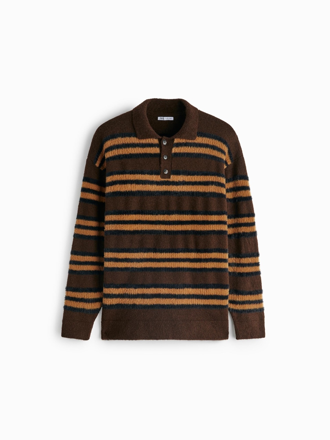 

ZARA Men Brown Sweaters