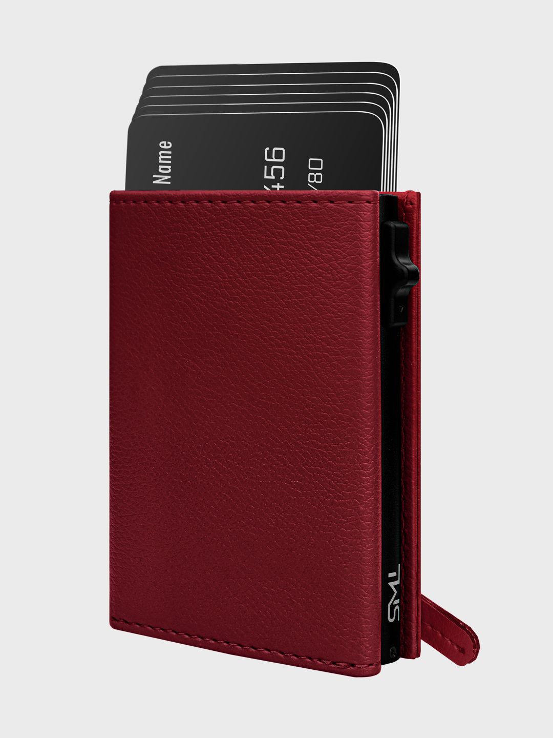 

The Wallet Store Unisex Leather Card Holder, Maroon