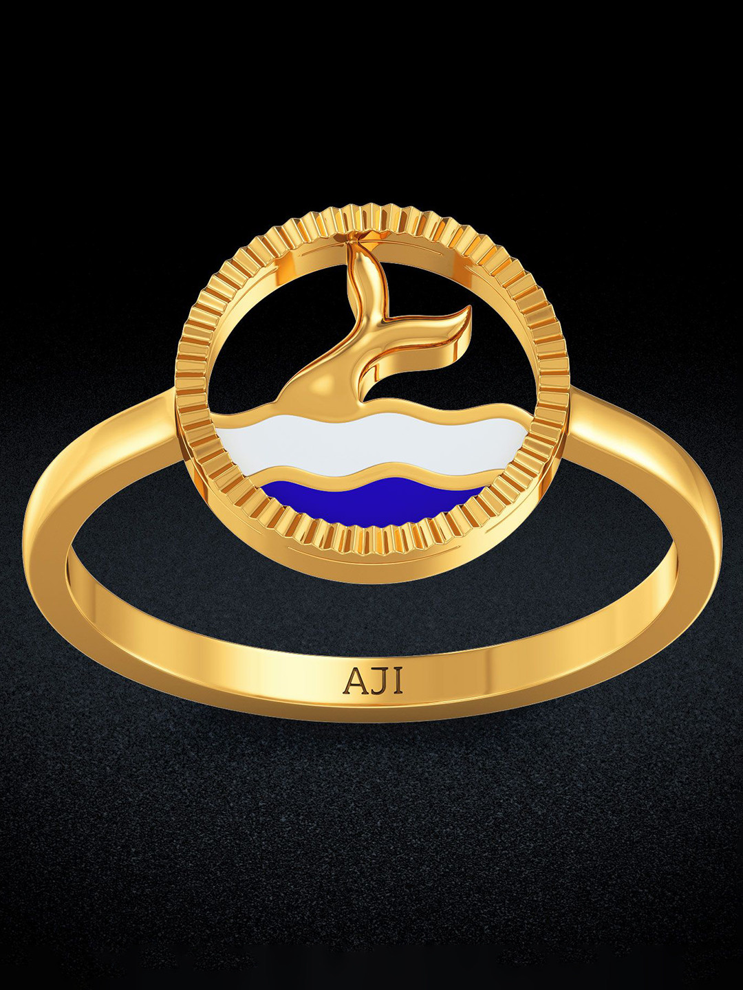 

Joyalukkas 22KT Aquatic Charm Finger Ring Gold