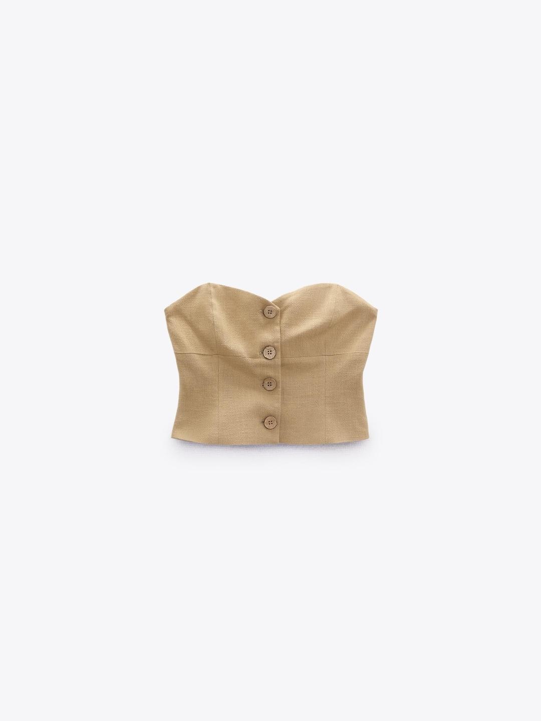 

ZARA Women Brown Tops