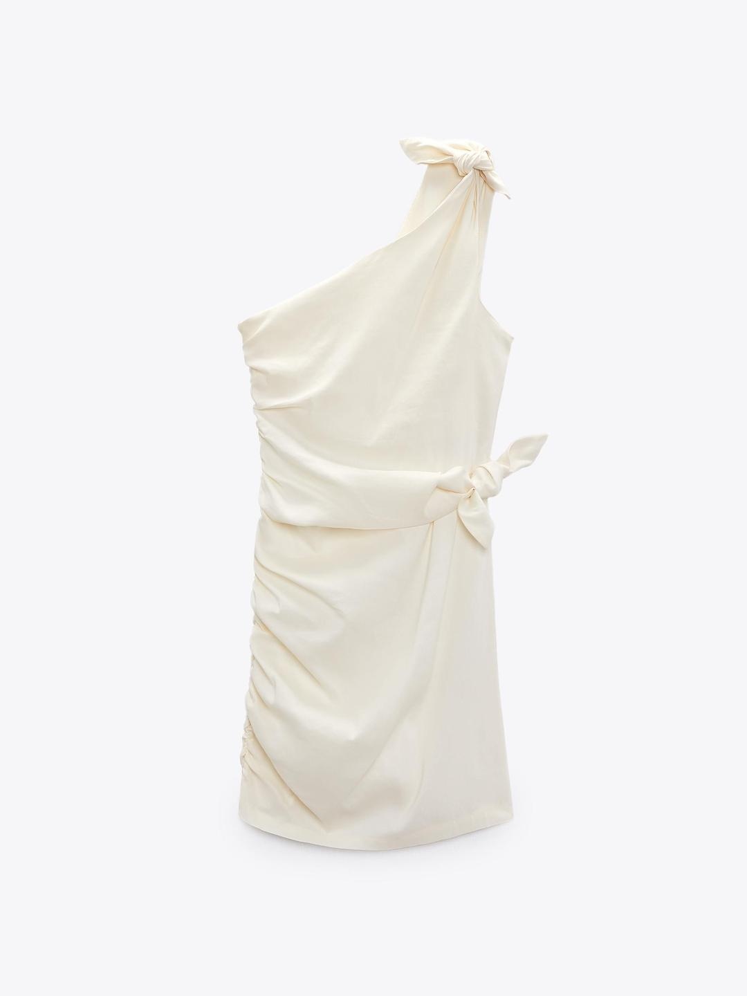 

ZARA Women Beige Dress