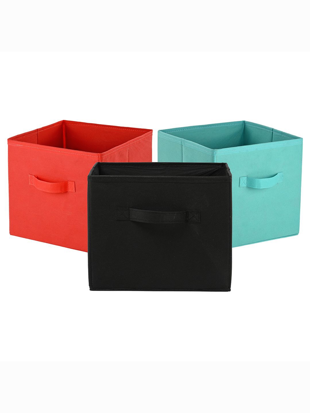

Kuber Industries Green 3 Pieces Multi-Utility Storage Organizer
