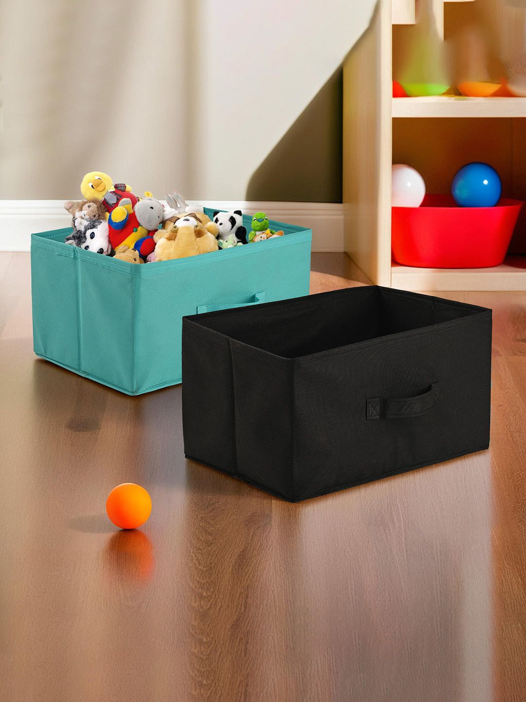

Kuber Industries Green & Black 2 Pieces Drawer Organisers