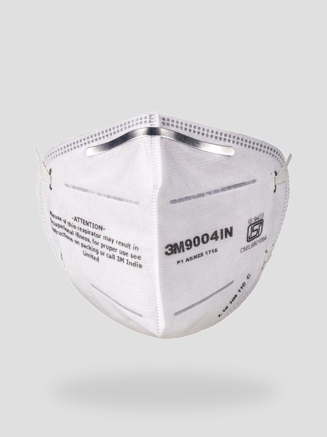 

Bewakoof White 2 Pieces Folded Dust Respirator 9004IN Mask