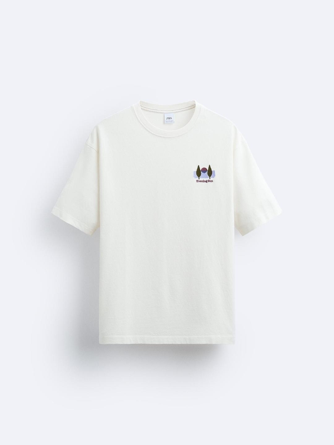 

ZARA Men White T-shirt