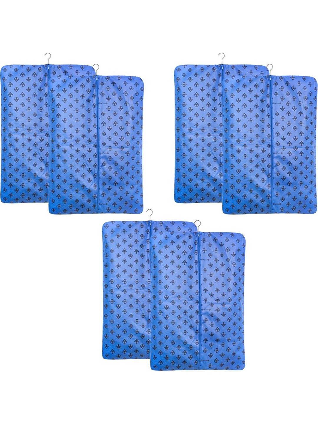 

prettykrafts Blue & Black 6 Pieces Reusable Multi-Utility Organisers