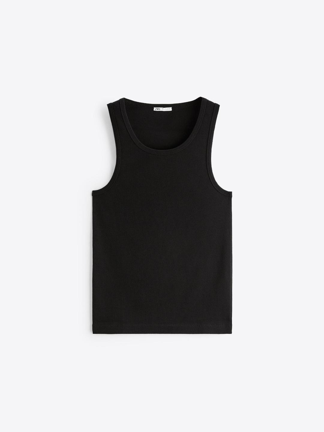 

ZARA Men Black T-shirt