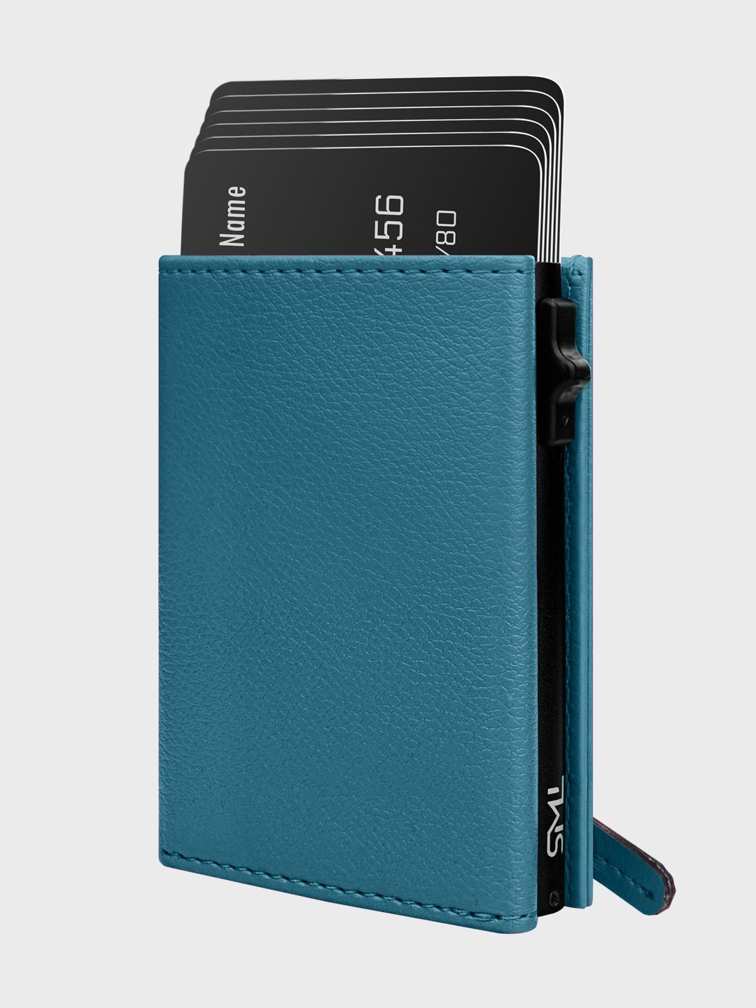 

The Wallet Store Unisex Leather Card Holder, Blue