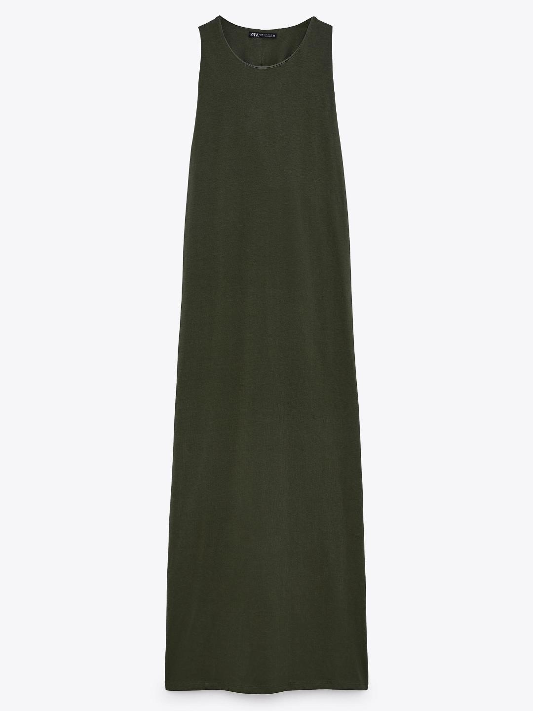 

ZARA Women Khaki Dress