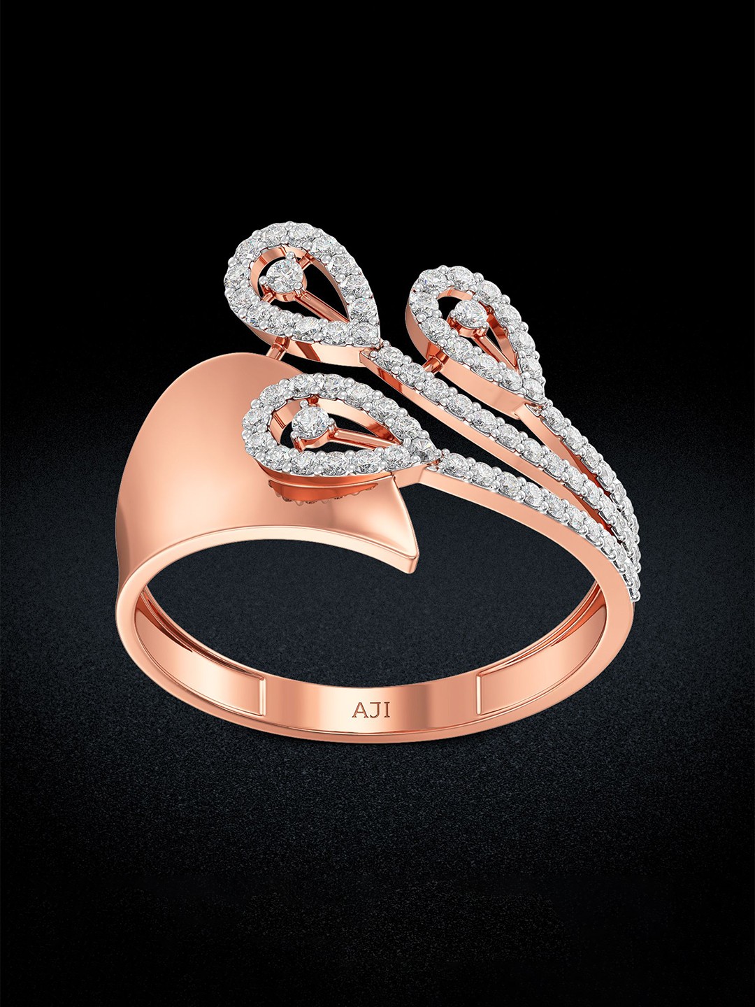 

Joyalukkas Women 18 kt Finger Ring Gold, Rose
