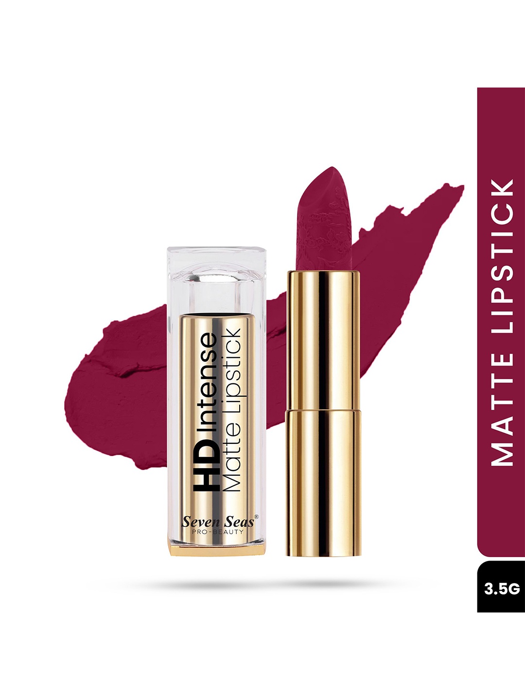 

Seven Seas HD Intense Matte Long Lasting Lipstick 3.5 g - Red Devil 615, Na