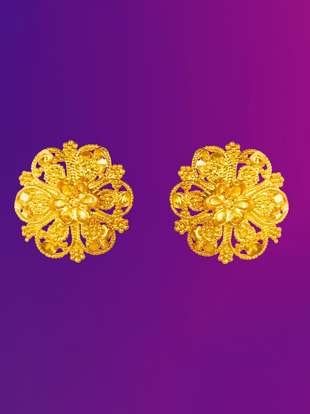 

Lila Contemporary Studs Earrings, Gold