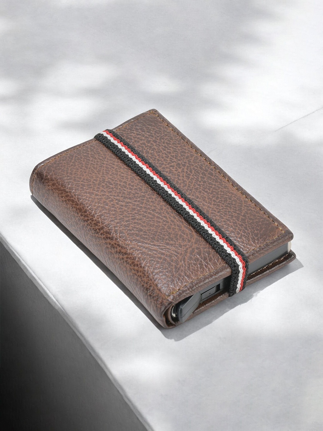 

Kastner Unisex Leather Velcro Card Holder, Brown