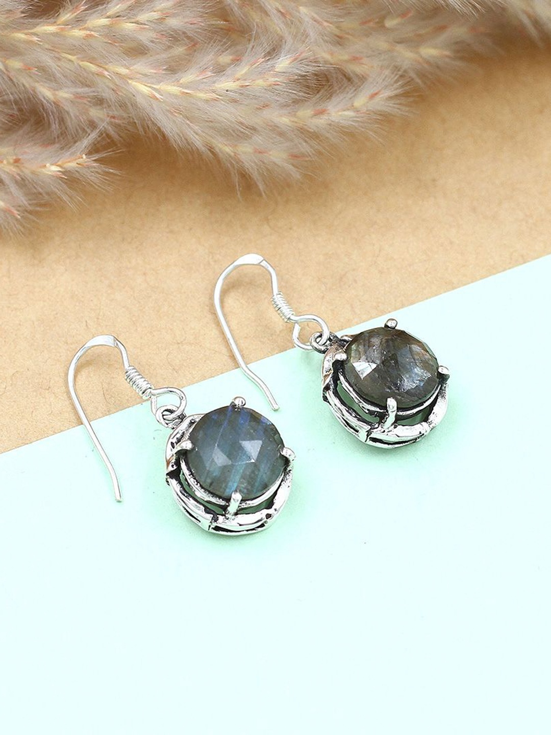 

SANGEETA BOOCHRA Teardrop Shaped Drop Earrings, Blue