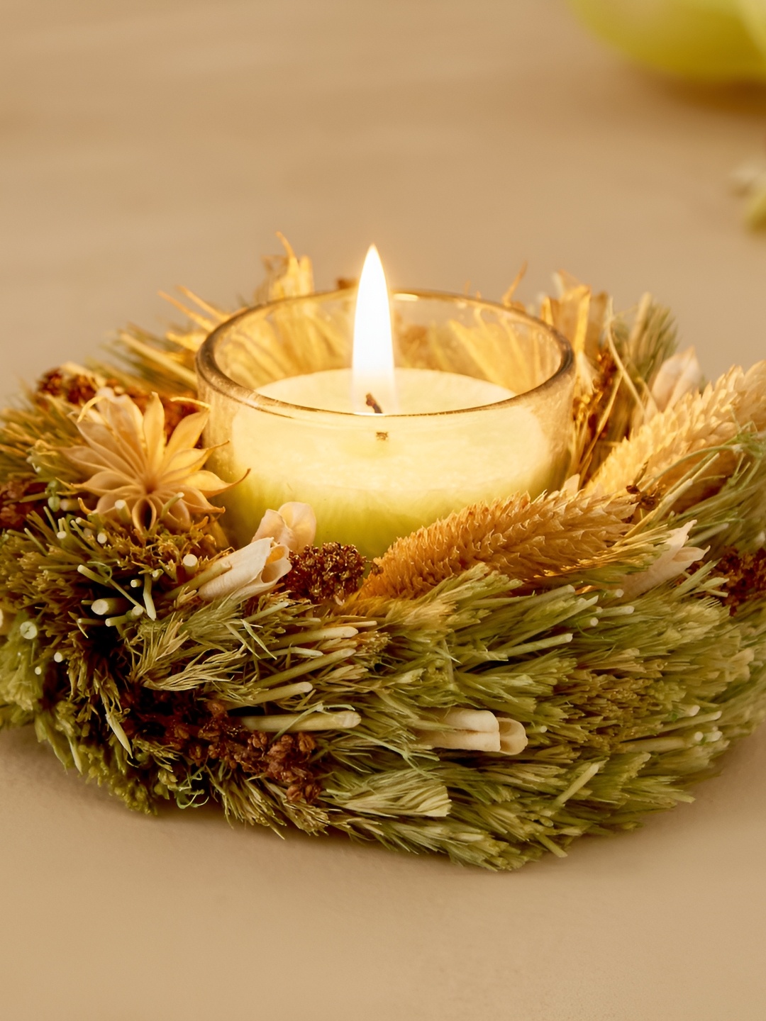 

Home Centre Green 1 pieces Jar Candle
