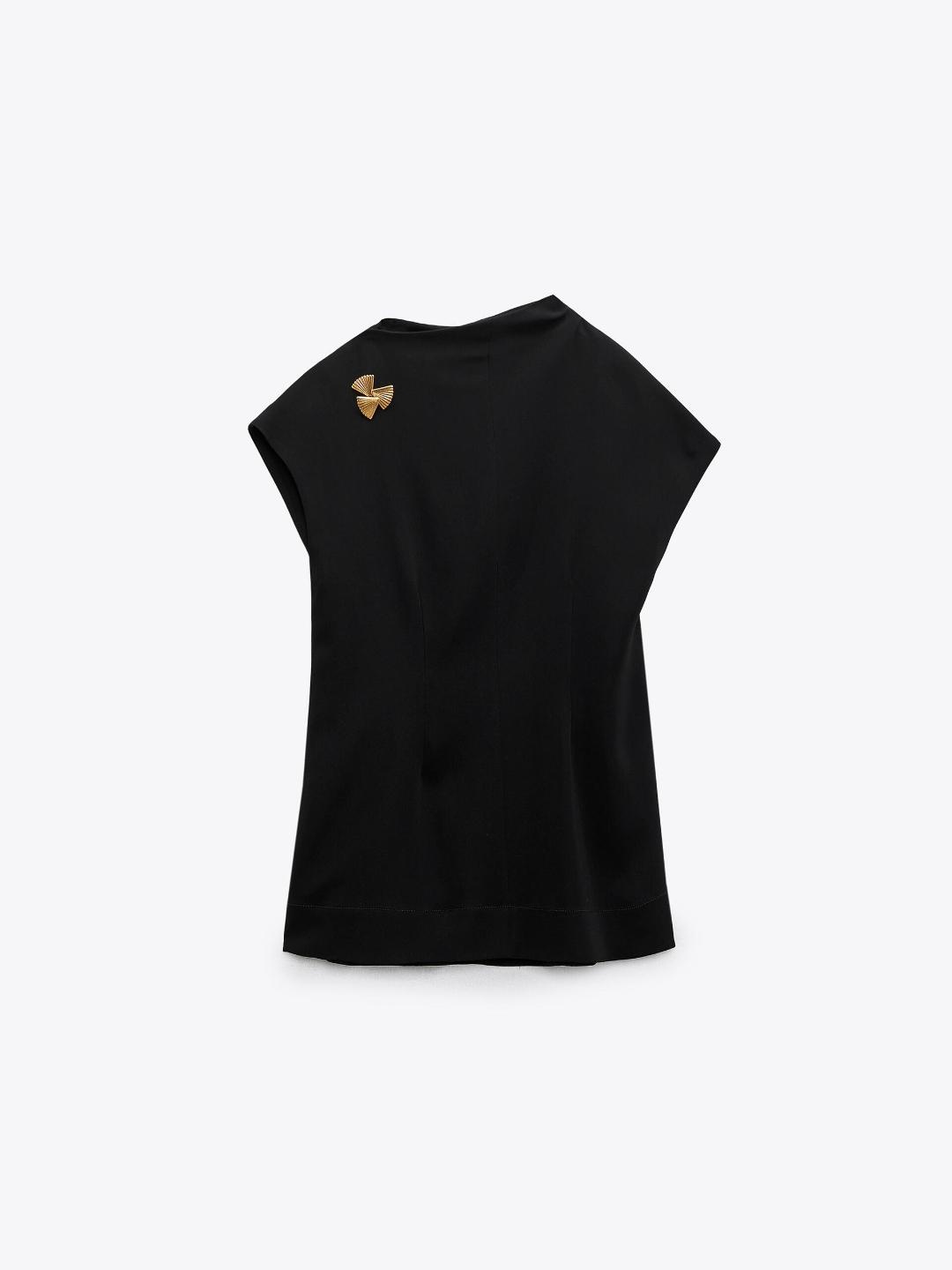 

ZARA Women Black Tops