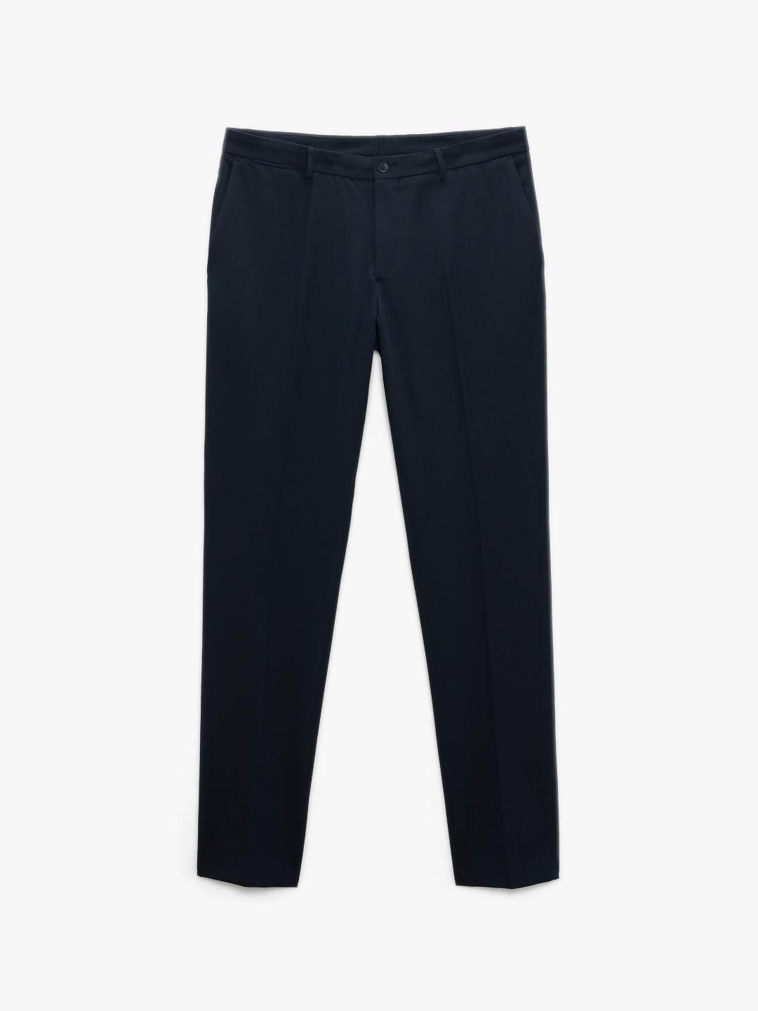 

ZARA Men Navy Blue Trousers