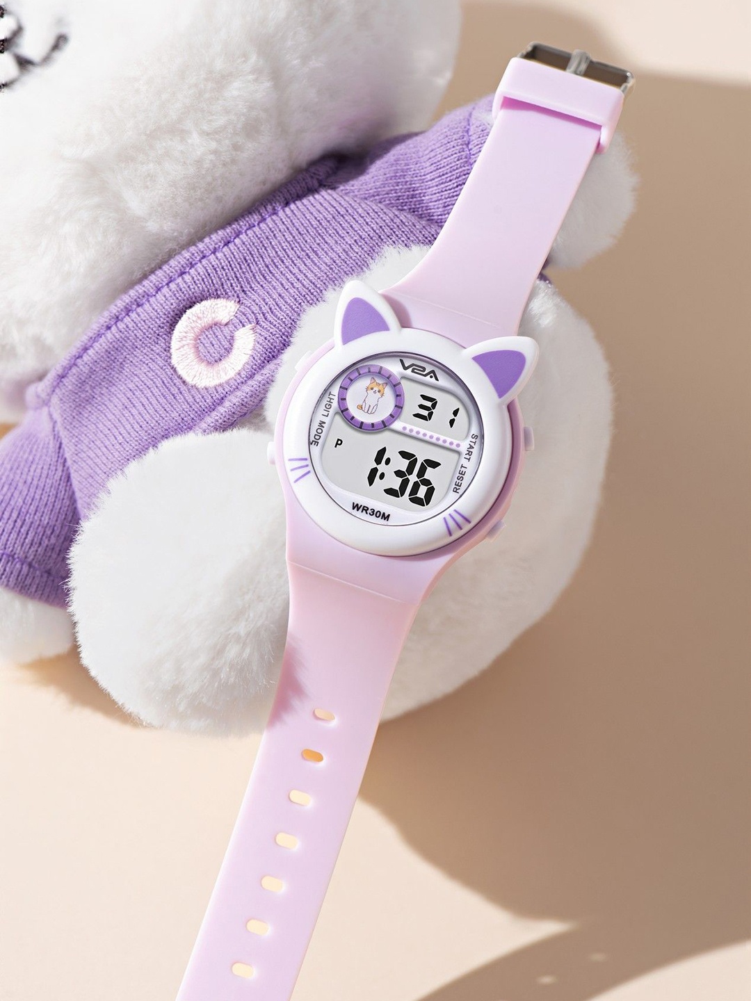 

V2A Girls Printed Dial & Straps Digital Watch V2A-2710-Purple