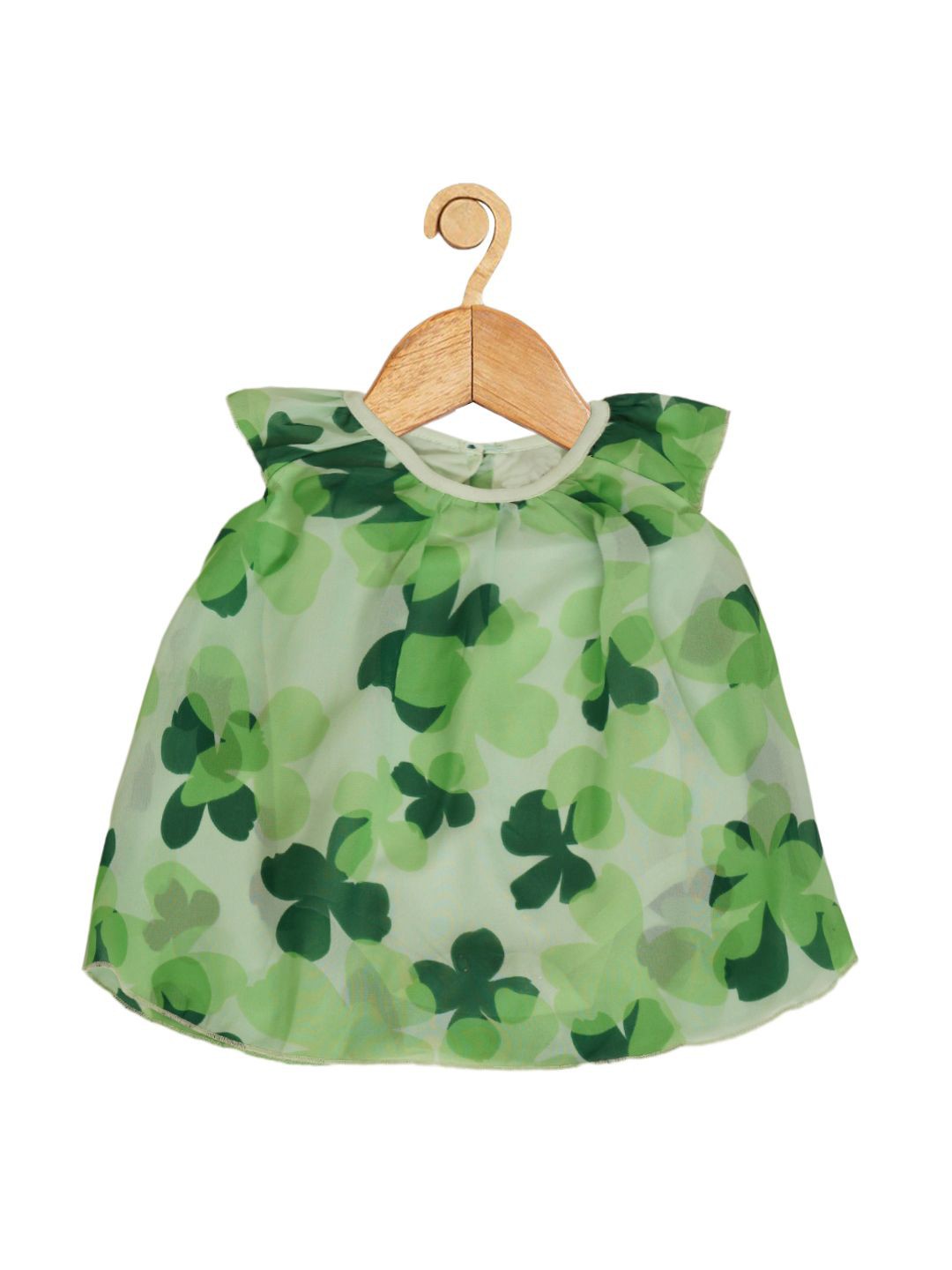 

HERE&NOW Girl Print A-Line Dress, Green