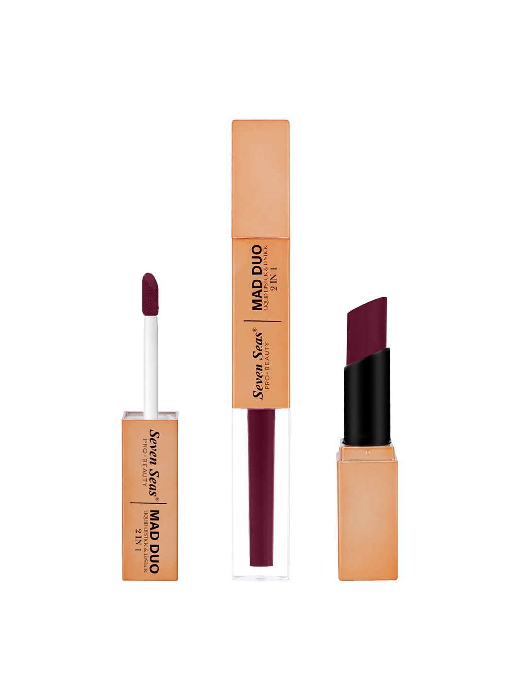 

Seven Seas Mad Duo 2 In 1 Matte & Liquid Lipstick - 7 g - Rose - 306, Na